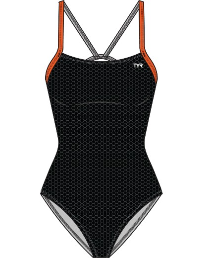 TYR HEXA Cutout (Black/Orange (062))